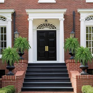 Fausses fougères, grandes plantes de brousse artificielles réalistes, frondes de fougères de Boston artificielles pour jardinière extérieure décor de jardin intérieur - Product Image 5