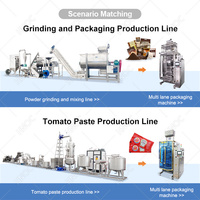 Machine d'emballage de sachets stick pour liquides, pâtes d'arachides et miel, modèle HNOC Hot Sauce VFFS