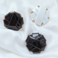 Bouton en alliage de zinc antique, motif feuille rond, finition or/argent rétro avec dôme noir pour vêtements, blazers et manteaux