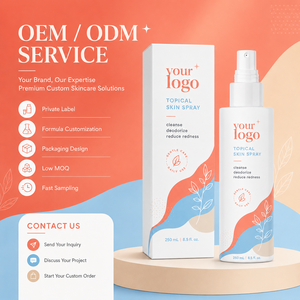 ODM Soulage rapidement l'inconfort, régénère la barrière cutanée, apaise les irritations, réduit les imperfections, soin complet du corps, spray cutané doux à l'HOCl - Product Image 3
