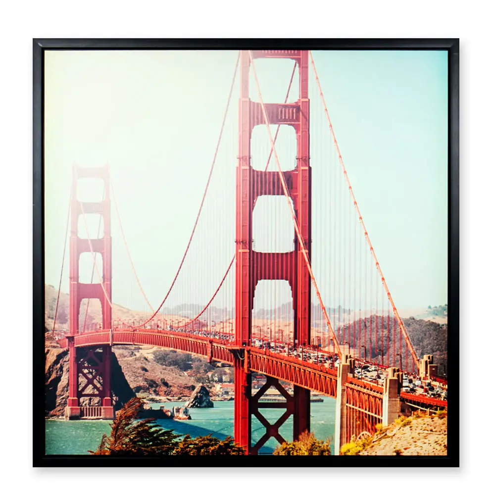 Venta caliente famoso puente Golden Gate en EE. UU. Arte <span class=keywords><strong>de</strong></span> la lona <span class=keywords><strong>de</strong></span> impresión con Ps Marco <span class=keywords><strong>de</strong></span> <span class=keywords><strong>pintura</strong></span>