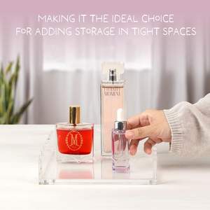 Venta al por mayor de fábrica, bandeja de acrílico en forma de abanico de fotos de tamaño personalizable con alfombrilla magnética - Product Image 4