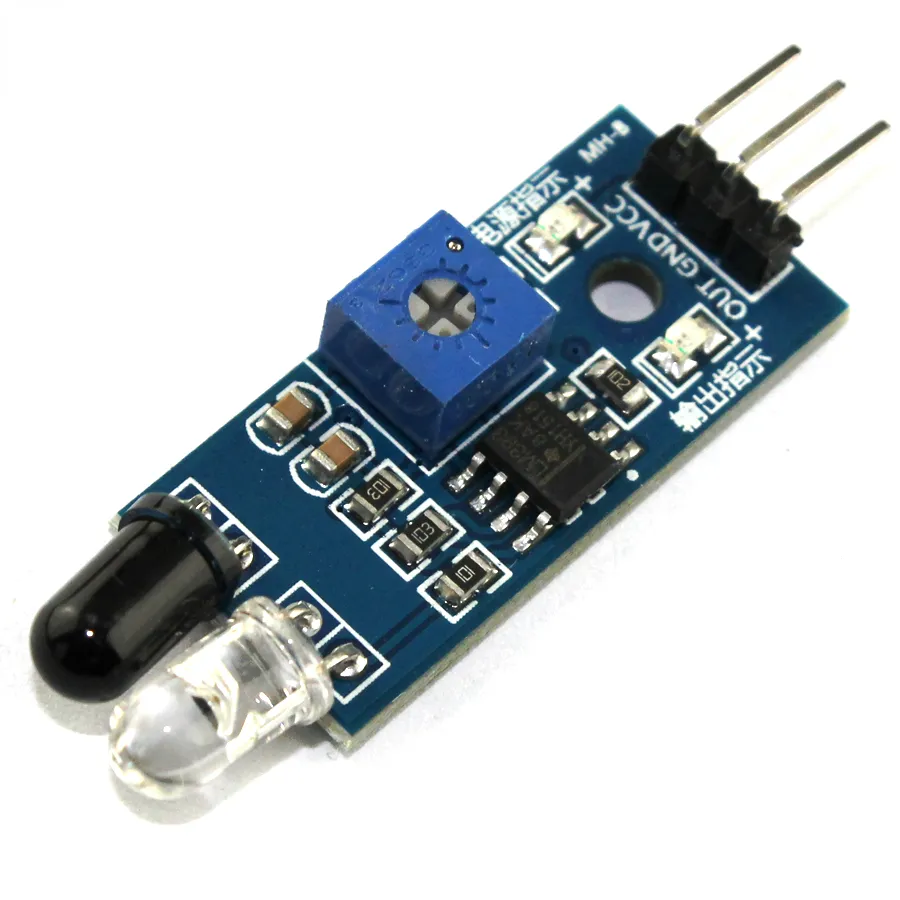 Ir Infrarood Obstakel Vermijding Sensor Module Voor Arduino Slimme Auto Robot 3-draads Reflecterende Foto-Elektrische Nieuwe