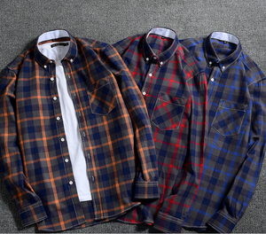 <span class=keywords><strong>Camicie</strong></span> a quadri per uomo vestono 2022 <span class=keywords><strong>camicie</strong></span> Casual da ufficio <span class=keywords><strong>fantasia</strong></span> di Design personalizzato di migliore qualità flanella completa Plus Size - Product Image 5