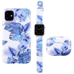 <span class=keywords><strong>Coque</strong></span> <span class=keywords><strong>de</strong></span> téléphone personnalisée avec motif floral en verre pour <span class=keywords><strong>iPhone</strong></span>, impression IMD, TPU souple, anti-chute, <span class=keywords><strong>coque</strong></span> arrière pour AirPods 3, ensembles pour bracelet <span class=keywords><strong>de</strong></span> montre - Product Image 5