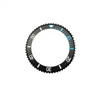 Nouvel Arrivage H&T Insert de Lunette de Plongée en Céramique Noire 007 009 38mm Léger Finition Mate Pièces de Montre