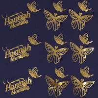 Logotipo personalizado de transferencia de calor de lámina dorada y plateada para camisetas, accesorios de ropa