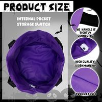 Seau à bonbons d'Halloween pour enfants, sacs à bonbons citrouille lumineux, paniers à friandises LED réutilisables, sacs cadeaux pour Halloween