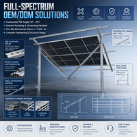 Solution de montage fiable, système de montage solaire au sol, support de montage solaire en alliage d'aluminium, fixation au sol sécurisée