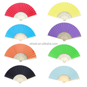 Éventail en papier personnalisé avec logo, fabriqué en Chine, plusieurs couleurs, étiquette personnalisée, éventail en papier manuel pour mariage, fête, cadeau - Product Image 6
