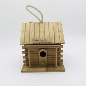 Diy אישית טבעי עץ השובך סיטונאי מותאם אישית עץ תליית בית ציפור עץ בתי ציפור - Product Image 2