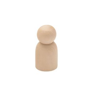Poupées en bois naturel au design moderne - Figurines à peindre pour l'artisanat DIY, la décoration intérieure et les cadeaux créatifs personnalisés - Product Image 3