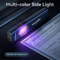 Linterna LED Táctica de 800LM con Logotipo Personalizado, Láser Rojo, Luz UV, Recargable por USB, Impermeable, para Camping, EDC, con Clip Magnético