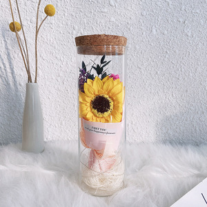 Bouteilles de souhait <span class=keywords><strong>pour</strong></span> cadeau d'anniversaire <span class=keywords><strong>pour</strong></span> filles, bouquet de fleurs artificielles romantiques, tenue longue durée, <span class=keywords><strong>pour</strong></span> <span class=keywords><strong>la</strong></span> saint-valentin, <span class=keywords><strong>2022</strong></span> - Product Image 4