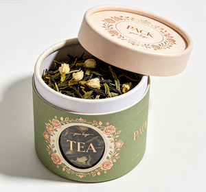 Factory Custom High Quality Food Grade Round Recycled Paper Cardboard Tea Packaging Paper Tube Box For Tea Packaging Luxury - Product Image 1