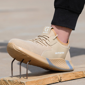 Chaussures de sécurité respirantes de <span class=keywords><strong>grande</strong></span> <span class=keywords><strong>taille</strong></span> pour femmes d'été industrielles de haute qualité avec bout en acier - Product Image 3
