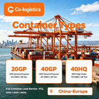 Servizio di Spedizione Diretta FCL dalla Cina all'Europa, Logistica Container 20GP 40GP 40HQ