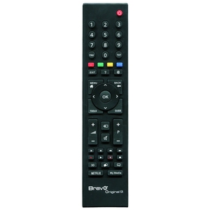 Bravo telecomando originale 9 con 4 pulsanti telecomando nero IR per Grundig TVs modello di utilizzo del proiettore 90202055 2 anni di garanzia - Product Image 1