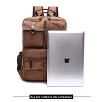 Sac à dos en toile rétro unisexe grande capacité, durable, style européen et américain, idéal pour les voyages d'affaires, les étudiants et l'école