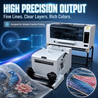 Machine d'impression DTF professionnelle à double tête haute vitesse pour usine de confection, vente en gros Allemagne France Royaume-Uni