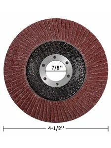 20PCS solapa disco de lijado 4-1/2x7/8 "de óxido de aluminio, amoladora de ángulo de rueda x 40x10pcs 60x5pcs 80x3 piezas de 120x2pcs