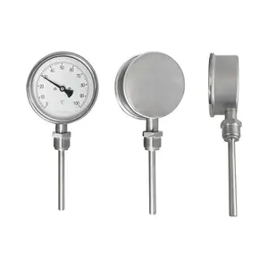 Industriële Wss 411 Direct Gelezen Bimetalen Ketel Temperatuurmeter