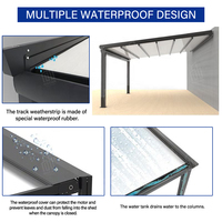 Système de toit rétractable pour auvents, couverture de piscine spa, pergola électrique courbée pour patio extérieur, auvent rétractable