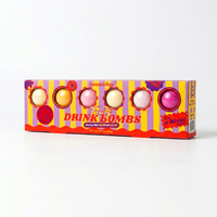 Bombes de Boissons Gourmandes Sans Alcool avec Paillettes Naturelles – Préparation Instantanée en Cubes pour Événements – Mélange en Poudre Sain