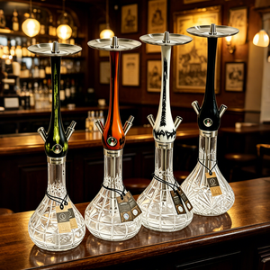 Vente directe usine : Nouveau design de chicha de luxe en aluminium rechargeable, 73 cm, avec 6 cônes de pin, en stock - Product Image 2