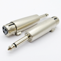 XLR 3 broches femelle mâle à 6.35mm mâle Audio Mono adaptateur TS prise Jack pour Microphone mélangeur XLR connecteur prise convertisseur