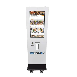 32 Inch Outdoor Receip Printer PCAP Touch Screen Self Payment Ordering Machine Kiosk for Restaurant
