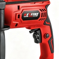 Perceuse à percussion à vitesse variable réversible 3000 tr/min, pour bois, béton, acier, certifiée CE GS, 550W