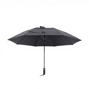 Paraguas de Lluvia Compacto de Alta Calidad, Negro, de 2 Pliegues, Resistente al Viento, con Doble Capa Portátil - Product Image 2