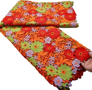Élégante Dentelle Guipure à Cordon d'Angleterre, Dentelle de Mariage Africaine Française, Tissu Brodé pour Robe de Mariée Femme - Product Image 1