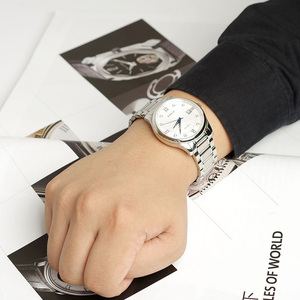 Montre pour homme personnalisée, mouvement mécanique importé, design exclusif en acier inoxydable, résistante à l'eau, mouvement Hangzhou, aiguilles - Product Image 4