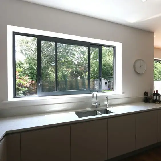Ventana de aluminio personalizada, el mejor diseño, ventanas correderas, ventana bano