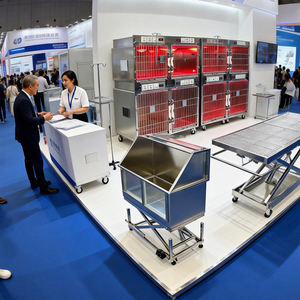 Chambre d'oxygénothérapie vétérinaire de haute qualité en acier inoxydable, <span class=keywords><strong>cage</strong></span> de soins intensifs pour animaux de compagnie <span class=keywords><strong>avec</strong></span> panneau de commande numérique et porte coulissante - Product Image 4