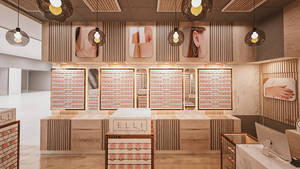 ร้านออกแบบตกแต่งภายในร้านขายเครื่องประดับแบบครบวงจร พร้อมชุดเฟอร์นิเจอร์ร้านขายเครื่องประดับแบบกำหนดเองพร้อมชั้นวางโชว์เครื่องประดับไม้ - Product Image 4