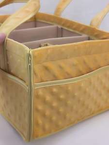 Prix d'usine, sac <span class=keywords><strong>de</strong></span> rangement pour couches <span class=keywords><strong>de</strong></span> bébé personnalisé, sac <span class=keywords><strong>de</strong></span> transport pour <span class=keywords><strong>la</strong></span> crèche, panier organisateur portable avec séparateur amovible - Product Image 5