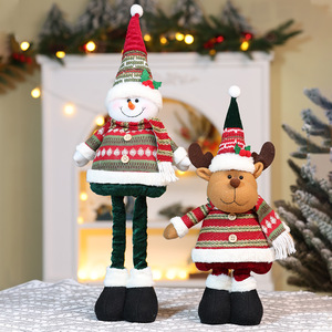 Christmas <b>Decorations</b> Santa Reindeer Snowman Retractable Doll Happy <b>New</b> <b>Year</b> Xmas Dolls Home <b>Decorations</b> - Product Image 3