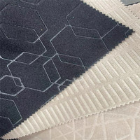100% Polyester tissu automatique en relief profond matériau imperméable écologique pour les accessoires de couverture de voiture imprimé Type tricoté en chaîne