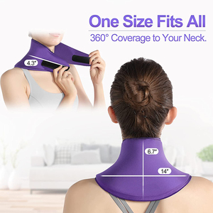 One Size Fits All Neck Support <b>Pad</b> 360 Degree Coverage Purple <b>Cooling</b> Wrap for Neck Pain Relief - Product Image 1