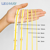 Bande lumineuse LED COB à découpe libre DC12V 324LED/M 8MM 8W/M IP20 IP65 Dimmable Flexible pour Salon Chambre