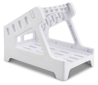 Porte-étiquette pour rouleaux et étiquettes pliables en éventail Design élégant Imprimante thermique Accessoire universel externe Code à barres Expédition de bureau
