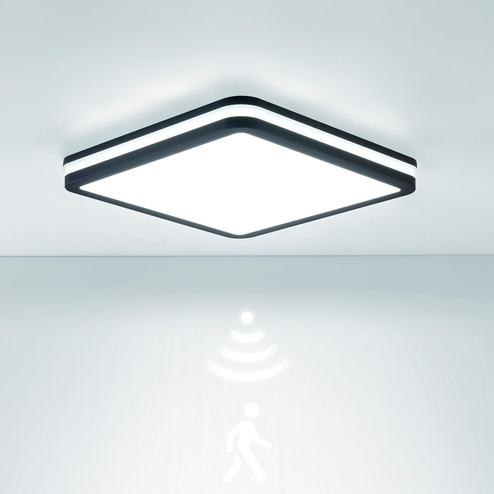 18W Smart LED Lighting IP65 Waterproof PC Material Square Design 7/24H Working Universal Use