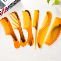 VMAE Salon Berber Kuaförlük Saç Sert Tendon Plastik Tarak Değil düğümlü Anti-statik Geniş Diş özel saç tarağı