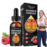Suplementos Líquidos Multivitamínicos Naturales de Suministro OEM con Metilcobalamina, Apoyo Inmunológico y Energético, Gotas de Vitamina B12