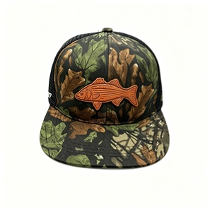 <span class=keywords><strong>Casquette</strong></span> de pêche Wecondo personnalisée pour homme, style camionneur, camouflage délavé, en coton, protection solaire, pour activités de plein air - Product Image 1