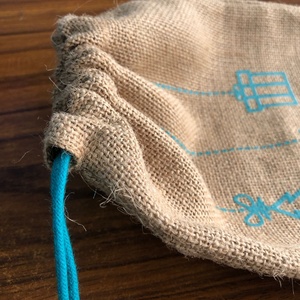 Sac d'emballage en jute naturel avec cordon de serrage, sac d'emballage pour chaussures en tissu de jute, pochette d'emballage pour jeans - Product Image 5