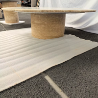 Table basse pour salon, centre de table en onyx blanc et en travertin, table basse en marbre